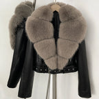 Alessia Faux Fur Leather Jacket