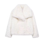 Ivory Luxe Fur Coat