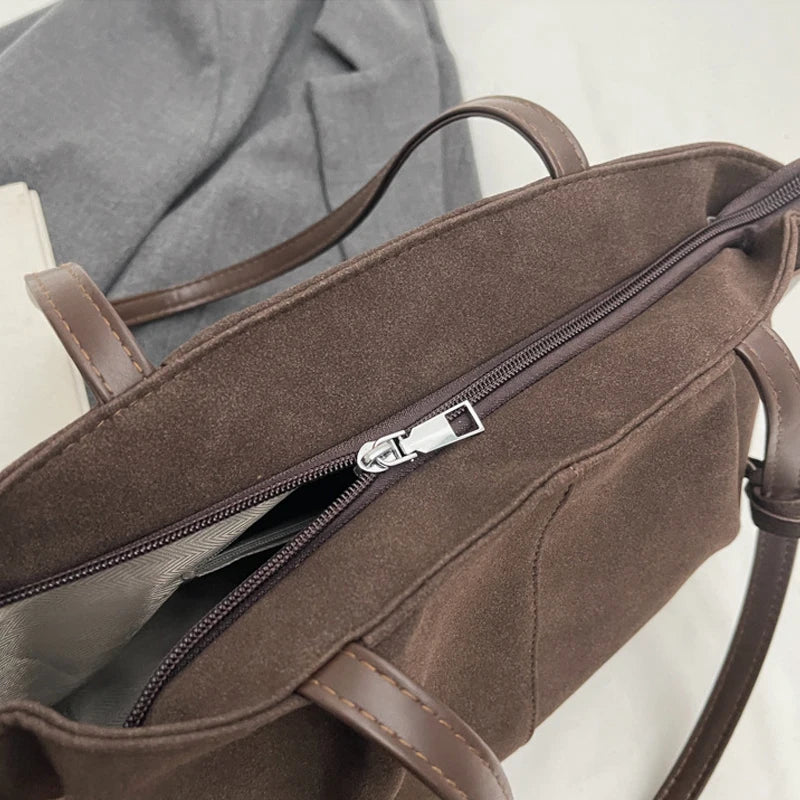 Maribel Suede Bucket Tote