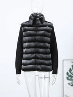 Faux Fur Paneled Jacket
