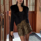 Elowen Fur Collar Cardigan