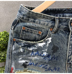 Rebel Ripped Denim Shorts