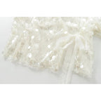 Sequin Kimono Wrap Jacket