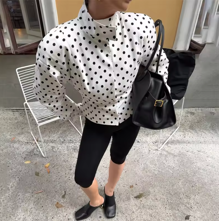Polka Dot Printed Jacket