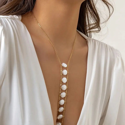 Bohemia Pearl Chest Necklace