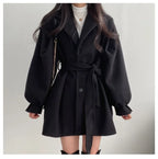 Isadora Lace-Up Wool Coat