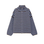 Rosalie Striped Zip-Up Cardigan