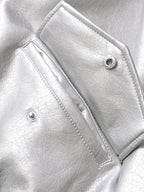 Retro Moto Faux Leather Jacket
