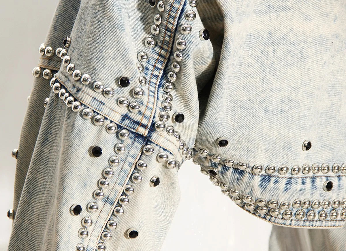 Korean Style Cropped Denim Jacket