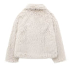 Ivory Luxe Fur Coat