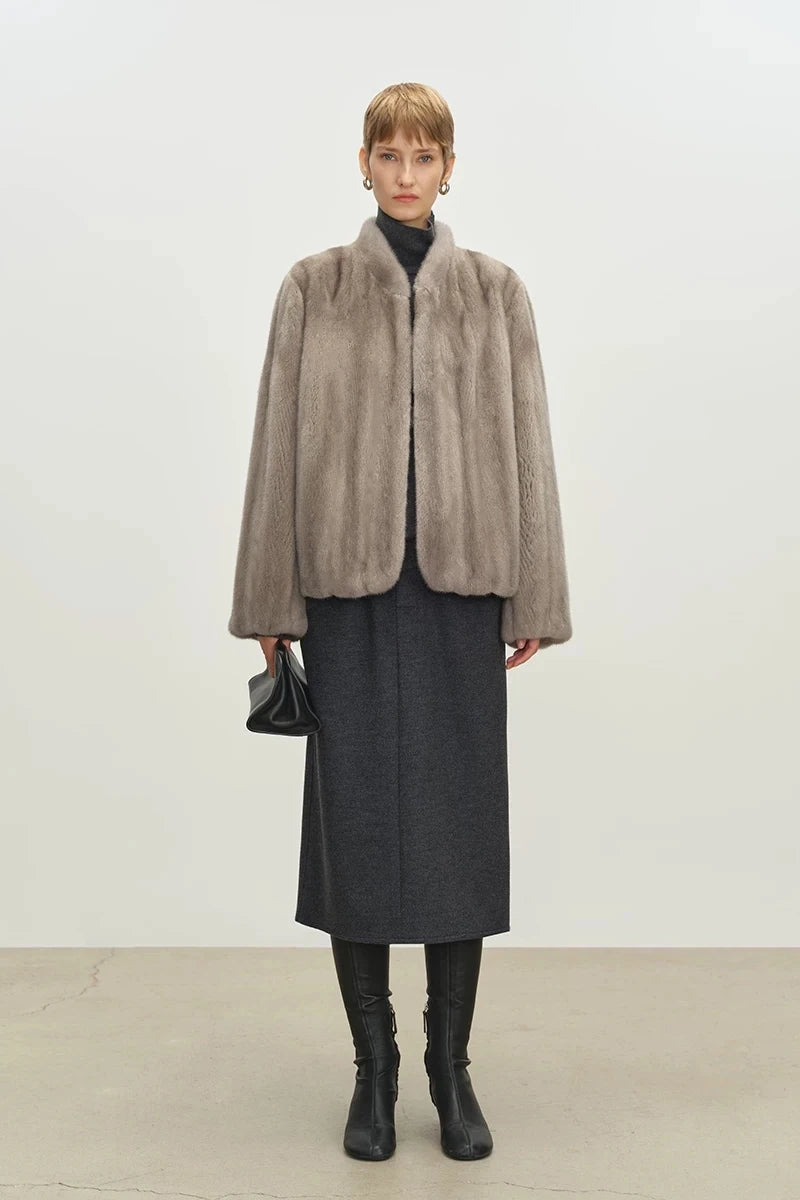 Clara Luxe Faux Mink Jacket
