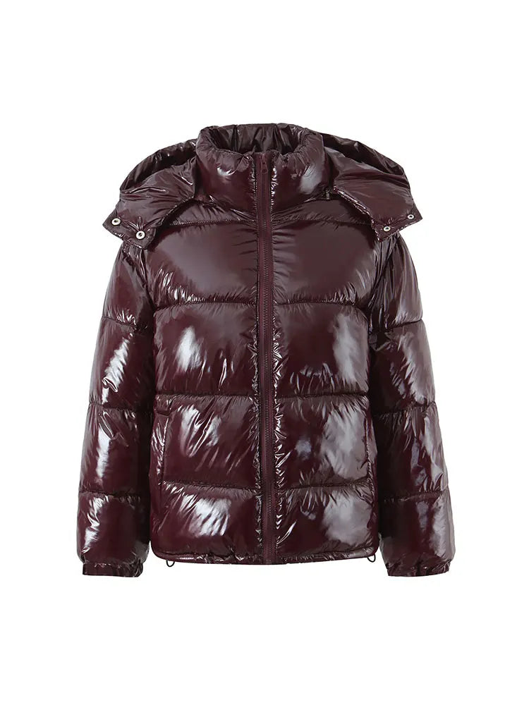 Virelle Glossy Hooded Parka
