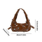 Women's Rivet Shoulder Bag