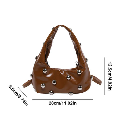 Women's Rivet Shoulder Bag