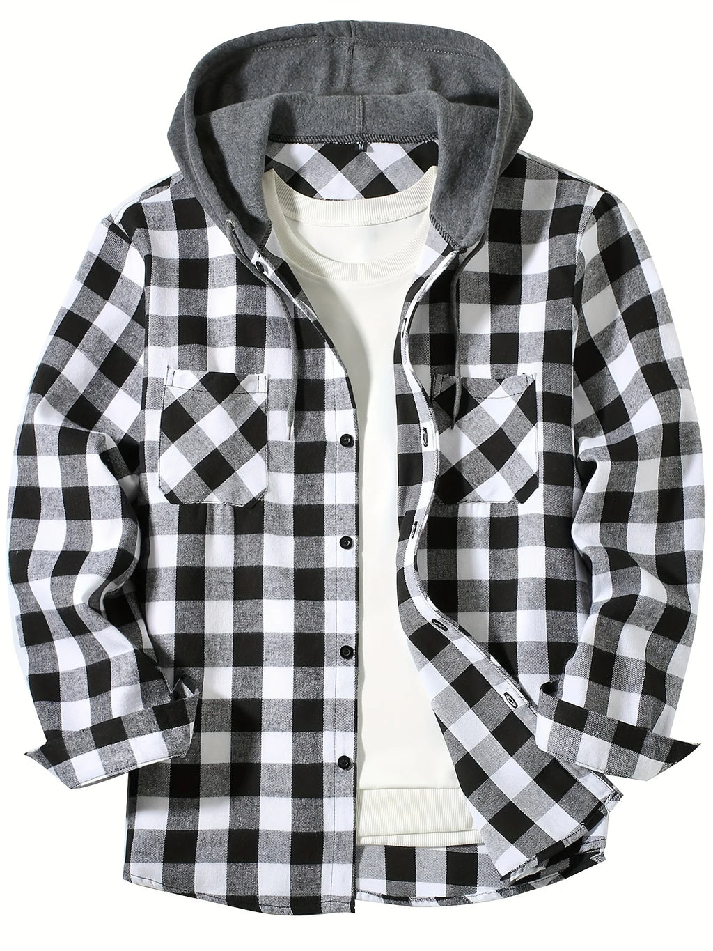 Cameron Plaid Hooded Shacket