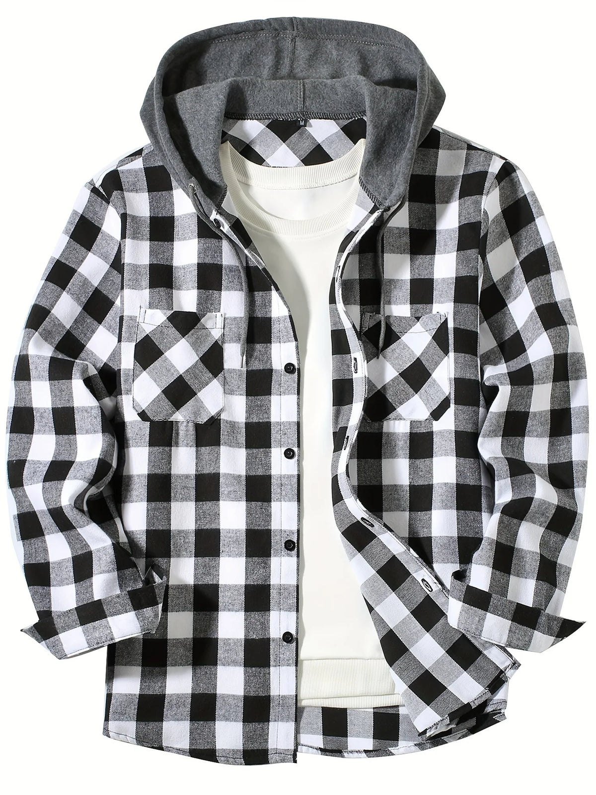 Cameron Plaid Hooded Shacket