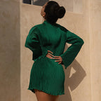 Elegant Long Sleeve Mini Dress