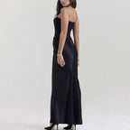 Satin Pleated Dress