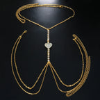 Maria Heart Chest Chain