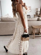Alina Lace V-Neck Maxi Dress