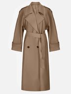 Sophia Double Breasted Long Trench Coat