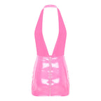Women's Glossy Bodycon Dress