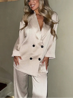 Women’s Double-Breasted Blazer Set