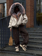 Odessa Fur Collar Coat