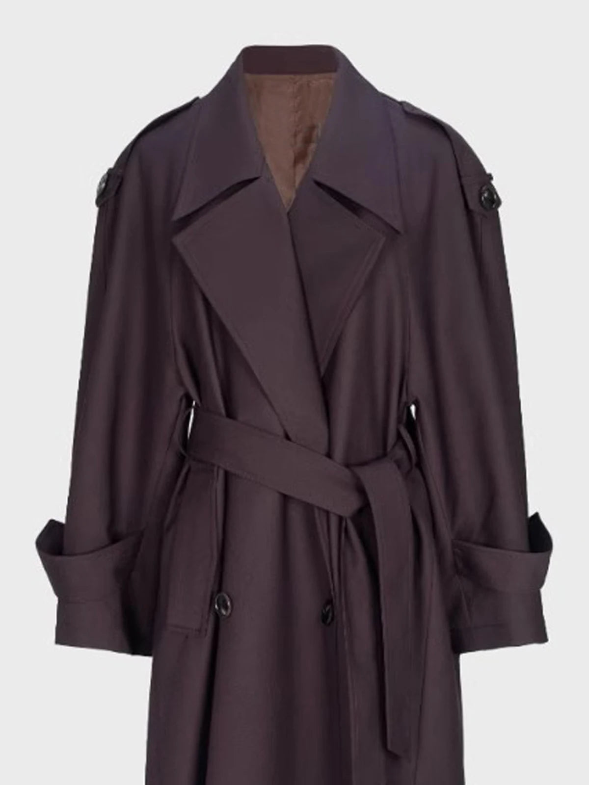 Sophia Double Breasted Long Trench Coat