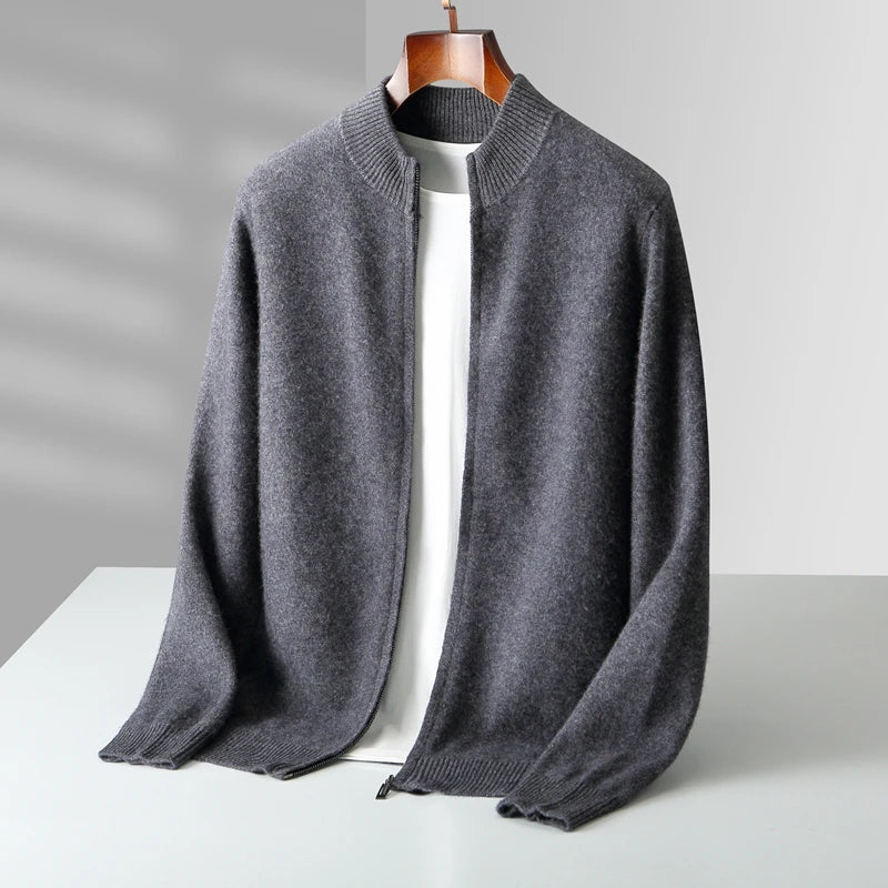 Marco Merino Wool Zip Sweater