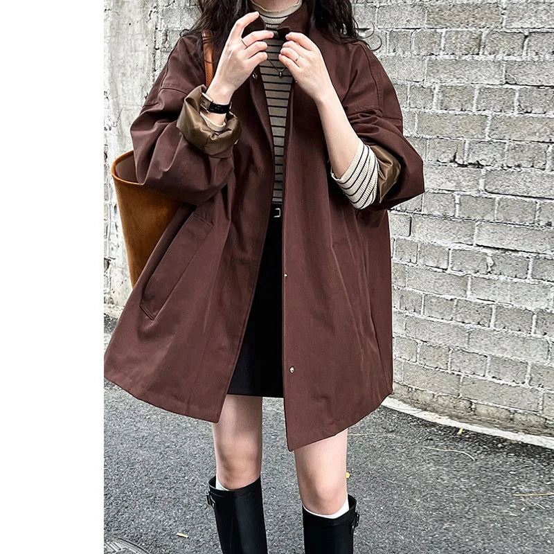 Elodie Short Lapel Trench Coat