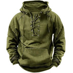 Maddox Vintage Lace-Up Hoodie