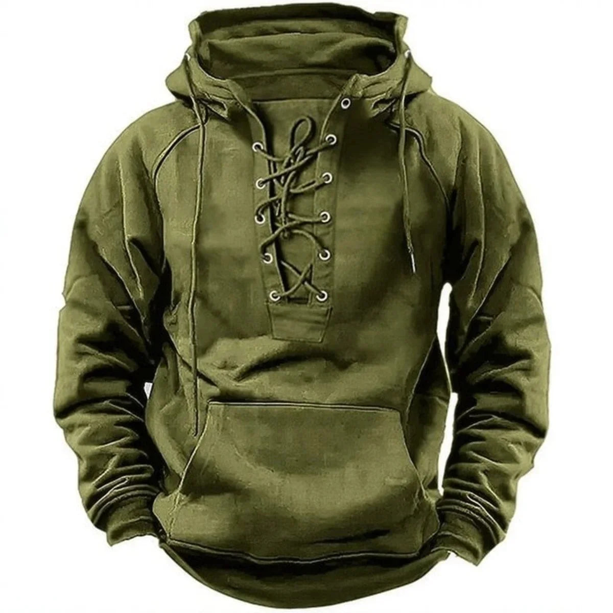 Maddox Vintage Lace-Up Hoodie