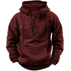 Maddox Vintage Lace-Up Hoodie