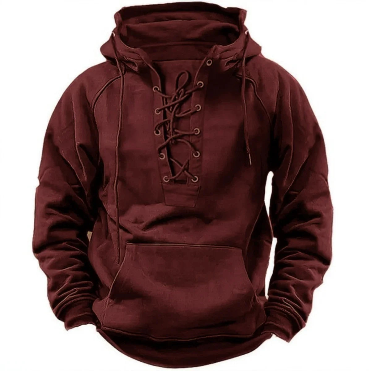Maddox Vintage Lace-Up Hoodie