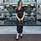 Women’s Hollow Lace Party Dress