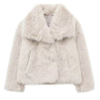 Ivory Luxe Fur Coat