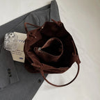 Isabelle Suede Shoulder Tote