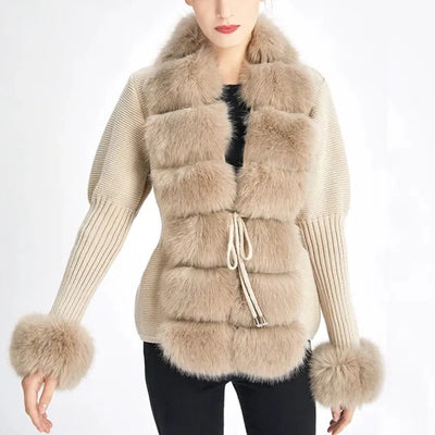 Faux Fur Cardigan