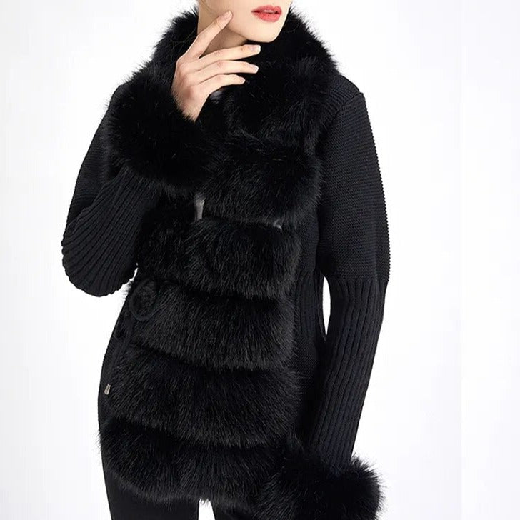 Faux Fur Cardigan