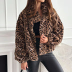 Zarae Leopard Print Cardigan Coat