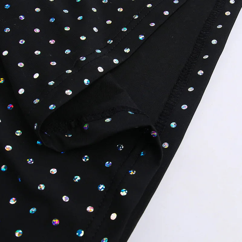 Glitter Bodycon Maxi Dress