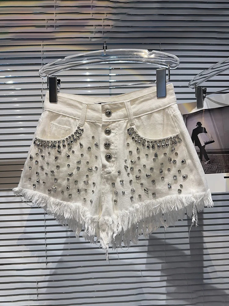 Rhinestone Full Diamonds Shorts