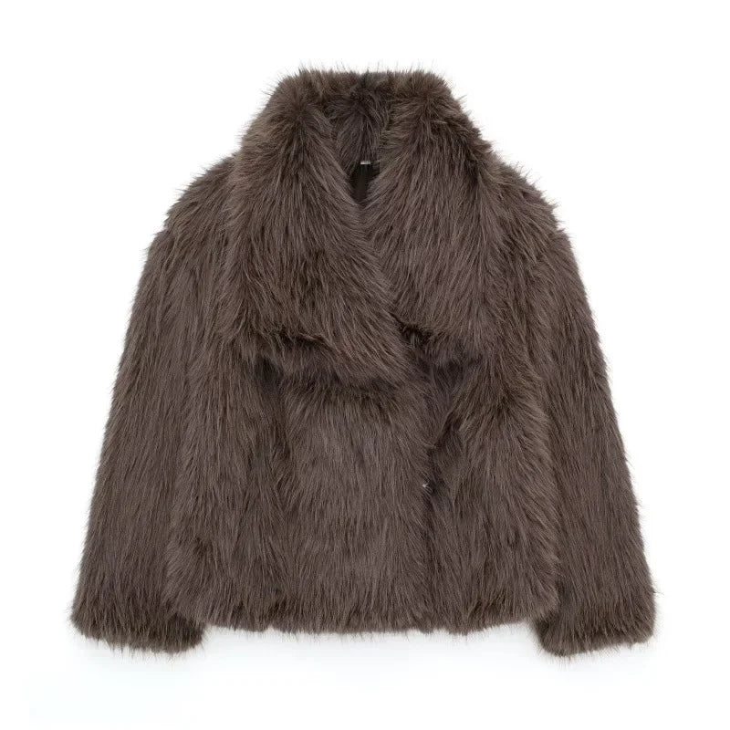 Women’s Luxury Faux Fur Coat