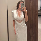 Women’s Hollow Lace Party Dress