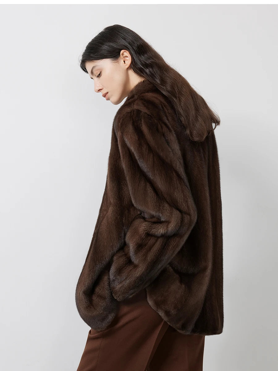 Clara Luxe Faux Mink Jacket