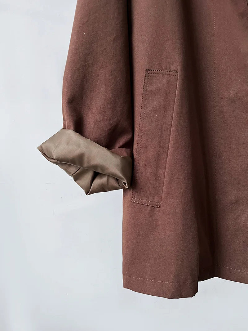 Elodie Short Lapel Trench Coat