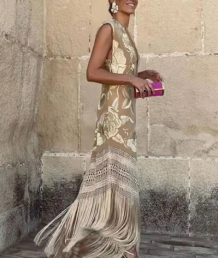 Tassel Sleeveless Dress