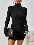 Turtleneck Mini Dress