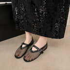 Amelia Mesh Mary Jane Flats